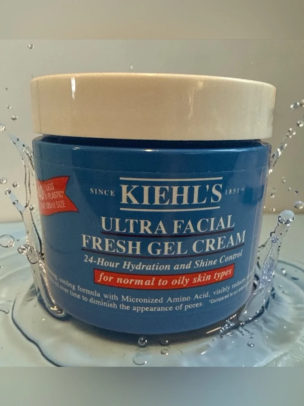 Kiehl's Ultra Facial Fresh Gel Cream - Deep Blue Jar with White Lid 4.2 oz